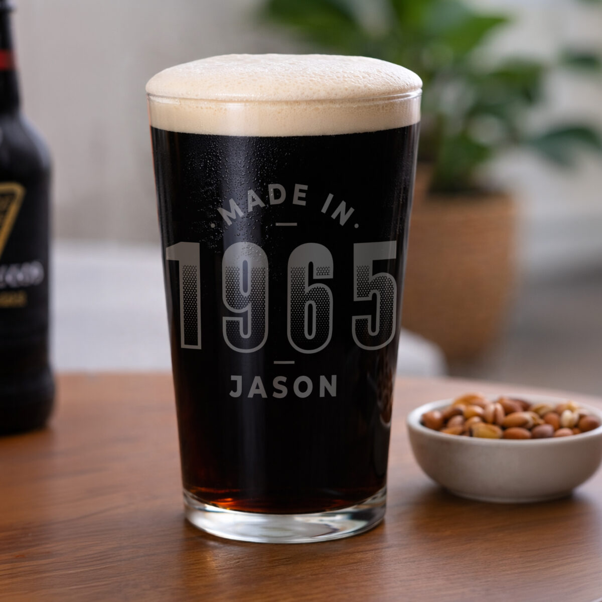 Personalised Made in Pint Glass - Image 3