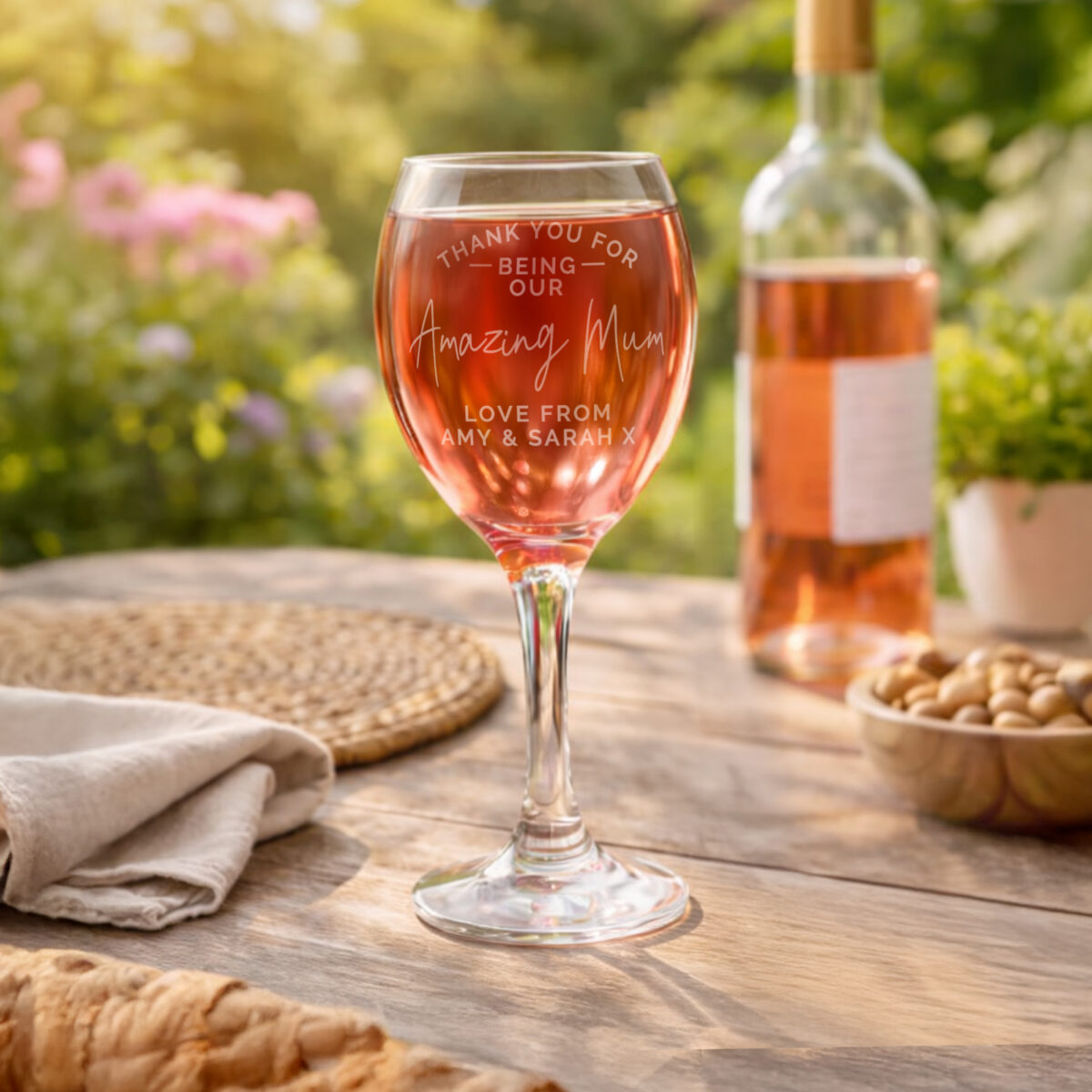 Personalised Thank you Wine Glass - Image 2