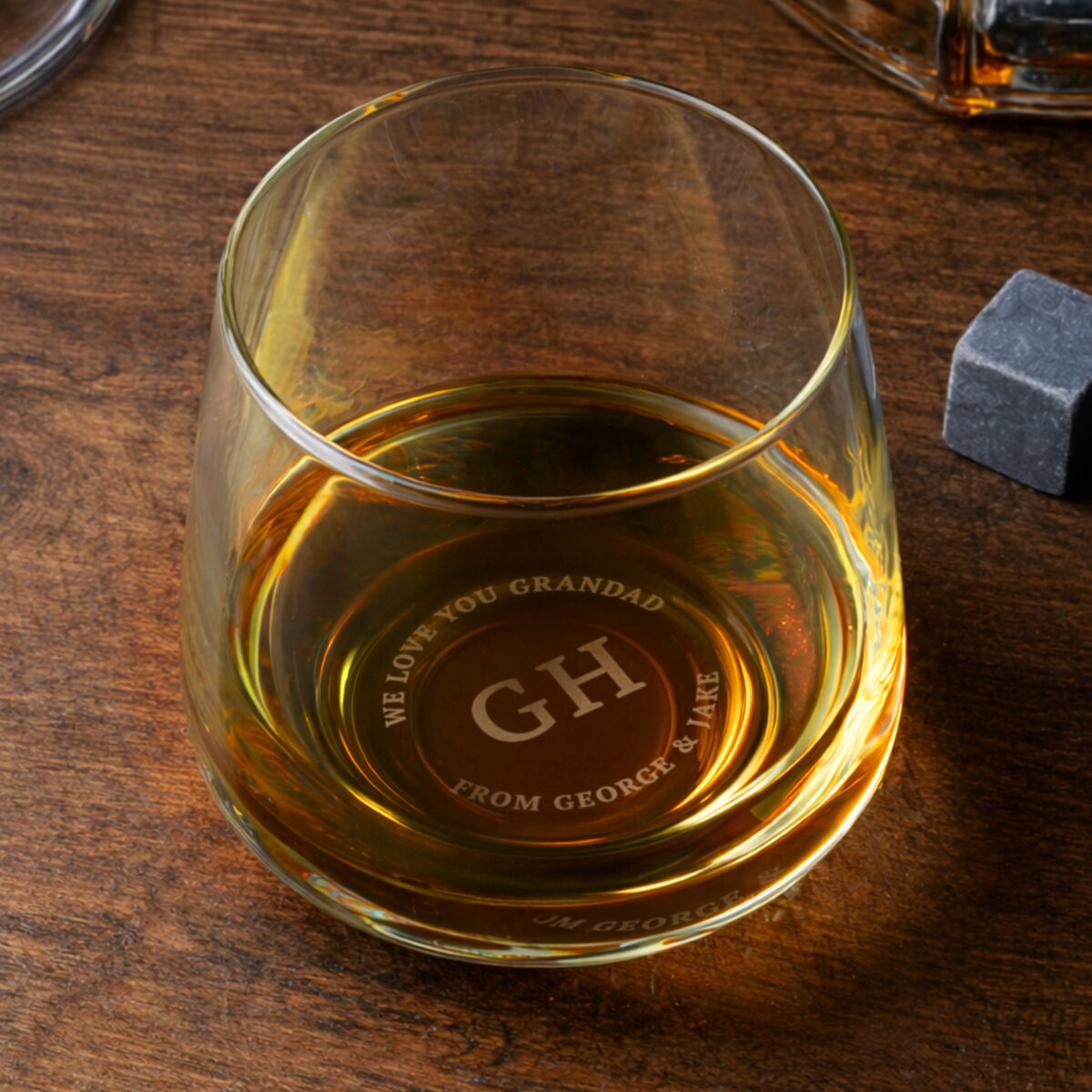 Personalised Base Engraved Initials & Message Tumbler - Image 2