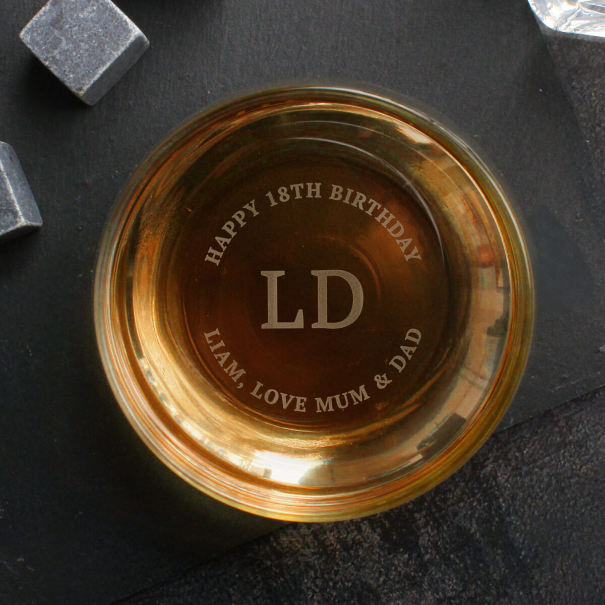Personalised Base Engraved Initials & Message Tumbler - Image 5