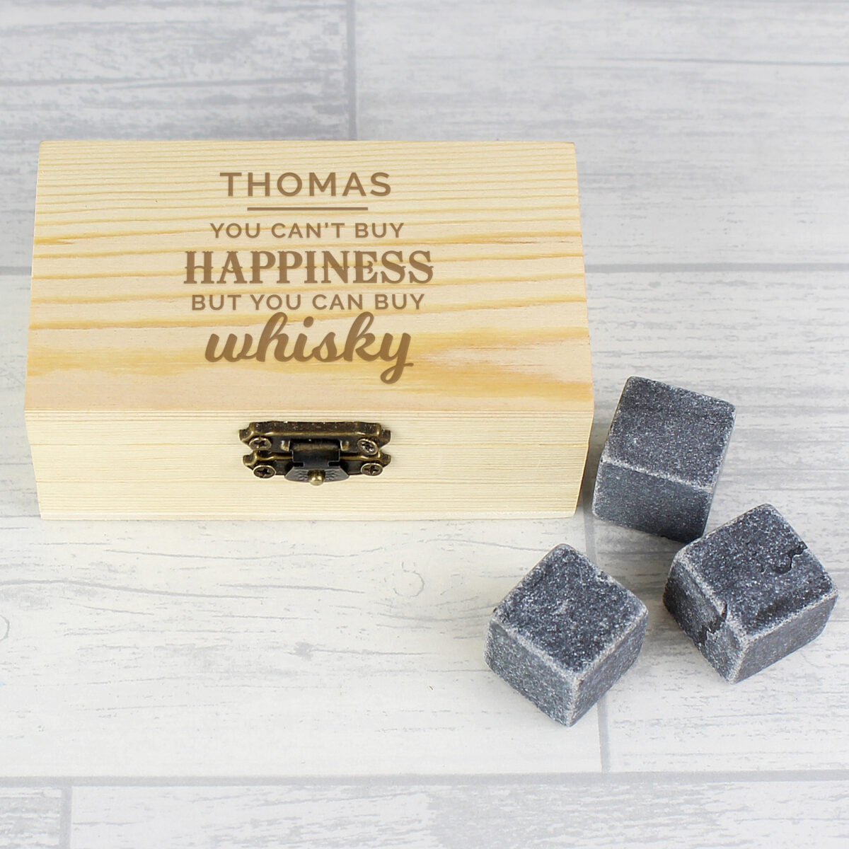 Personalised Happiness Whisky Stones - Image 4