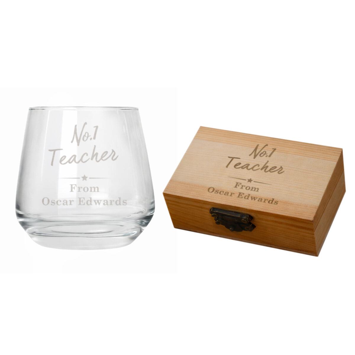 Personalised No.1 Cooling Stones & Glass Set - Image 4