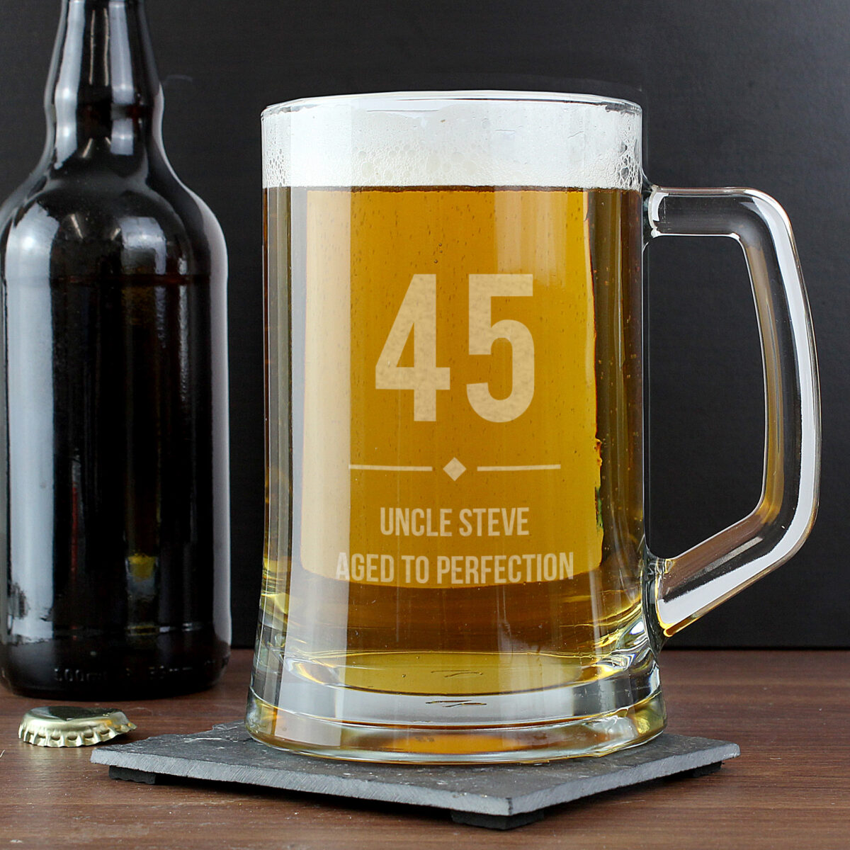 Personalised Big Age Glass Pint Stern Tankard - Image 4