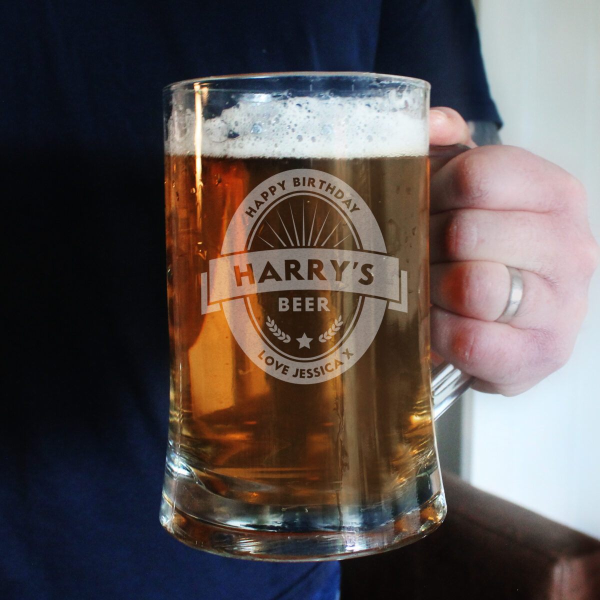 Personalised Beer Label Pint Stern Tankard - Image 2