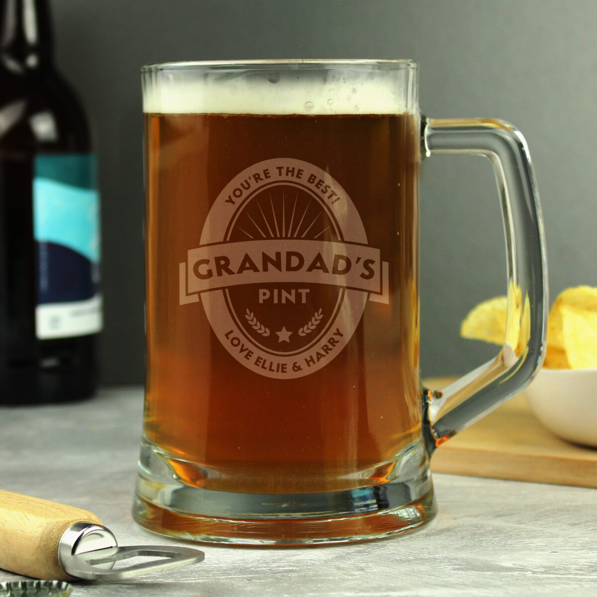 Personalised Beer Label Pint Stern Tankard - Image 3