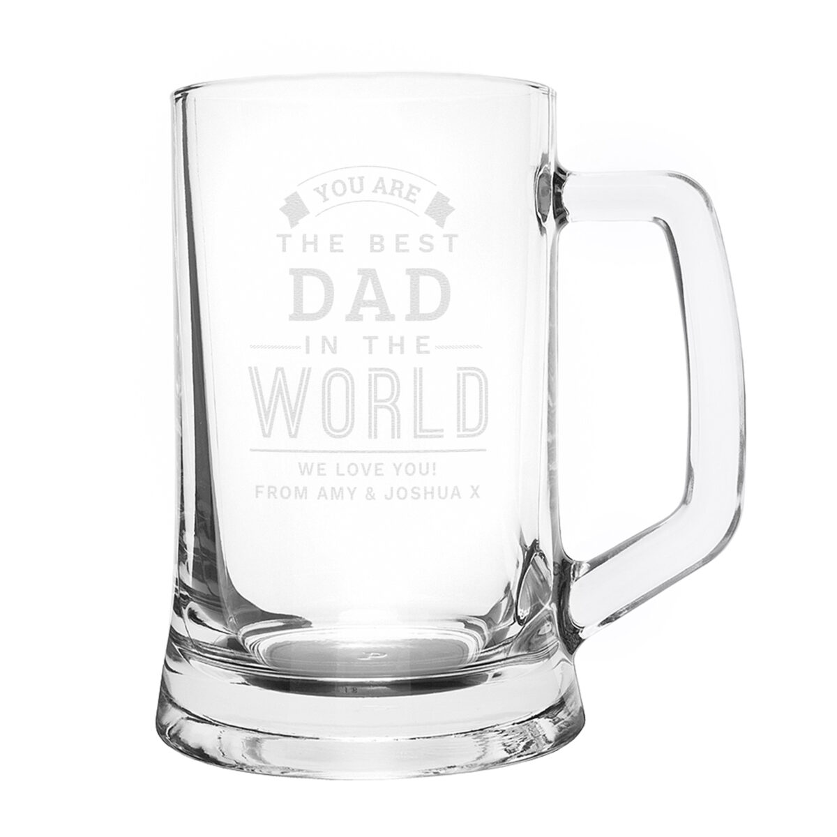 Personalised Best in The World Pint Stern Tankard - Image 4