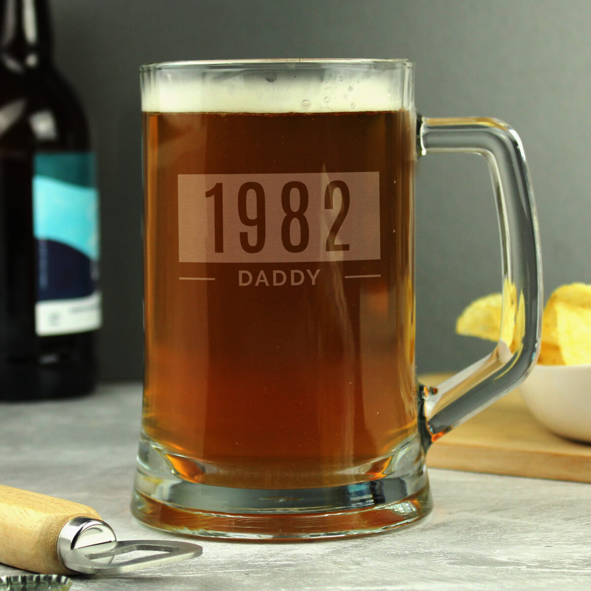 Personalised Name & Date Pint Stern Tankard - Image 3