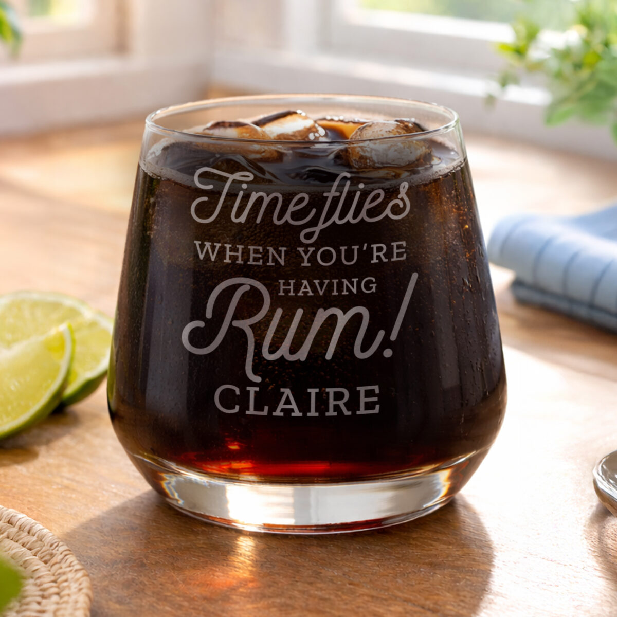 Personalised Time Flies When You're Having Rum Tumbler - Image 3