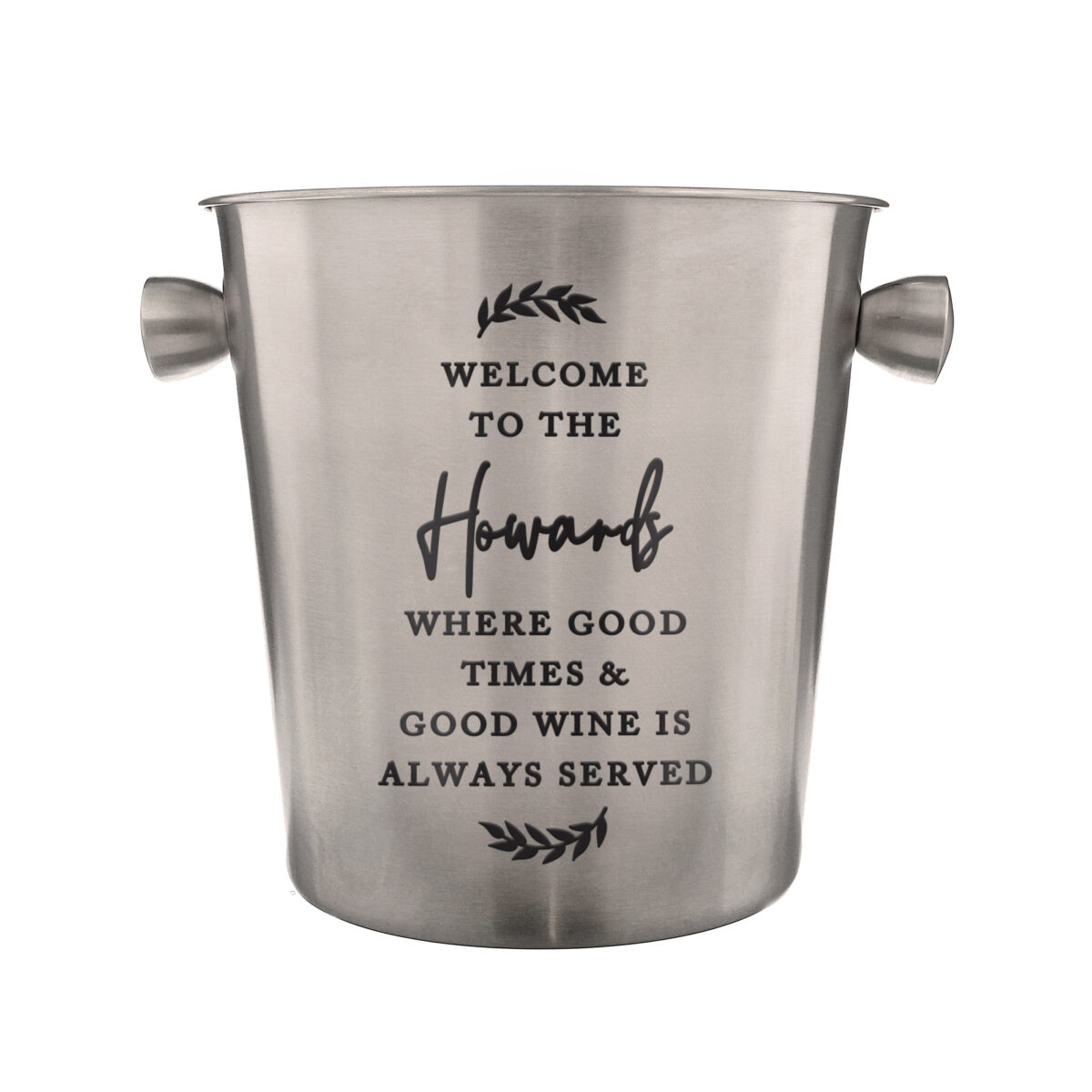 Personalised Free Text Stainless Steel Ice Bucket - Image 4
