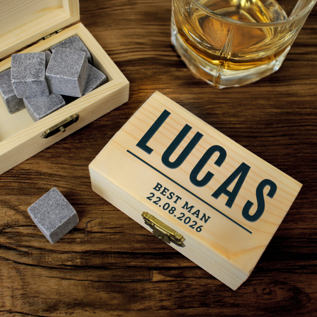 Personalised Free Text Whisky Stones - Image 2