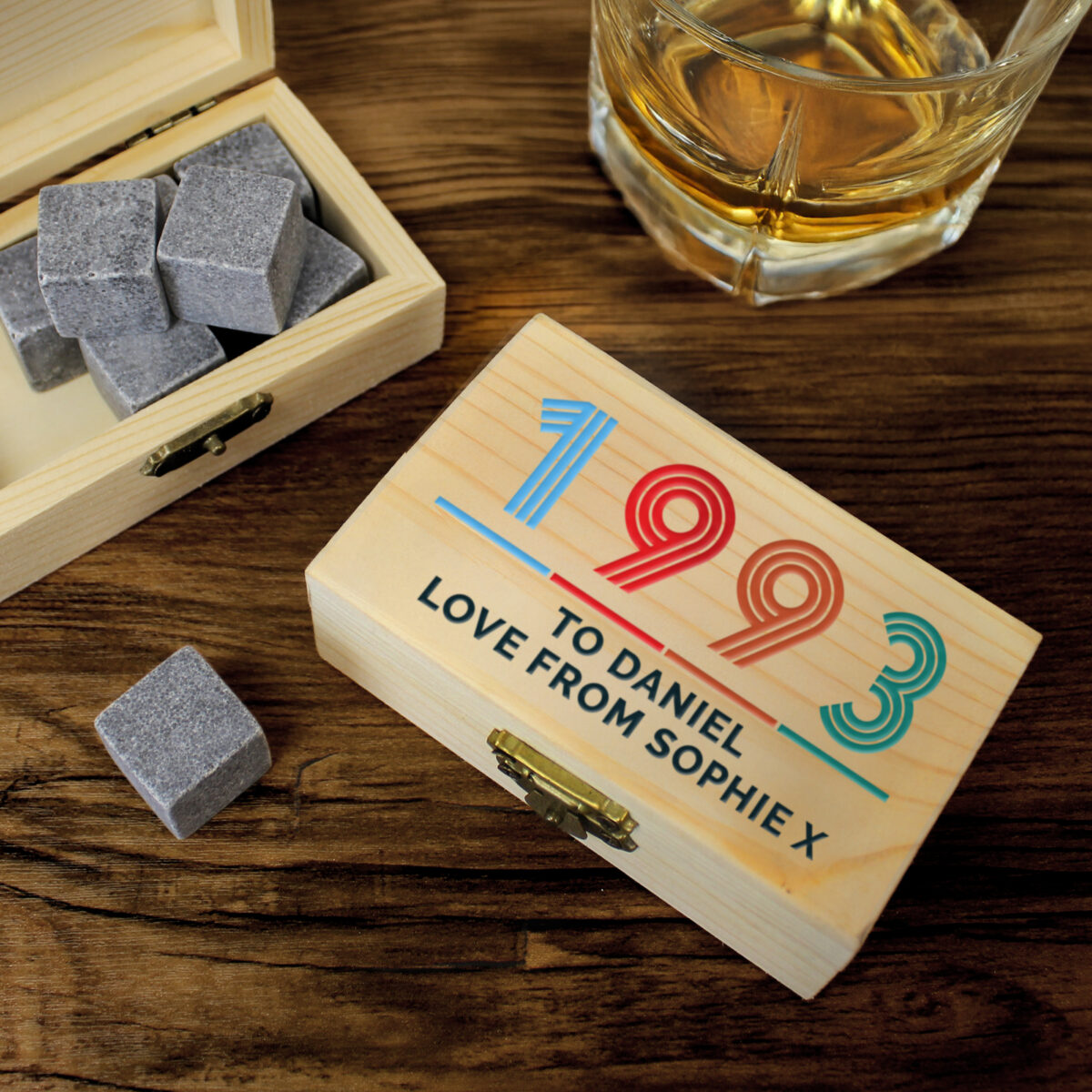 Personalised Big Age Whisky Stones - Image 2