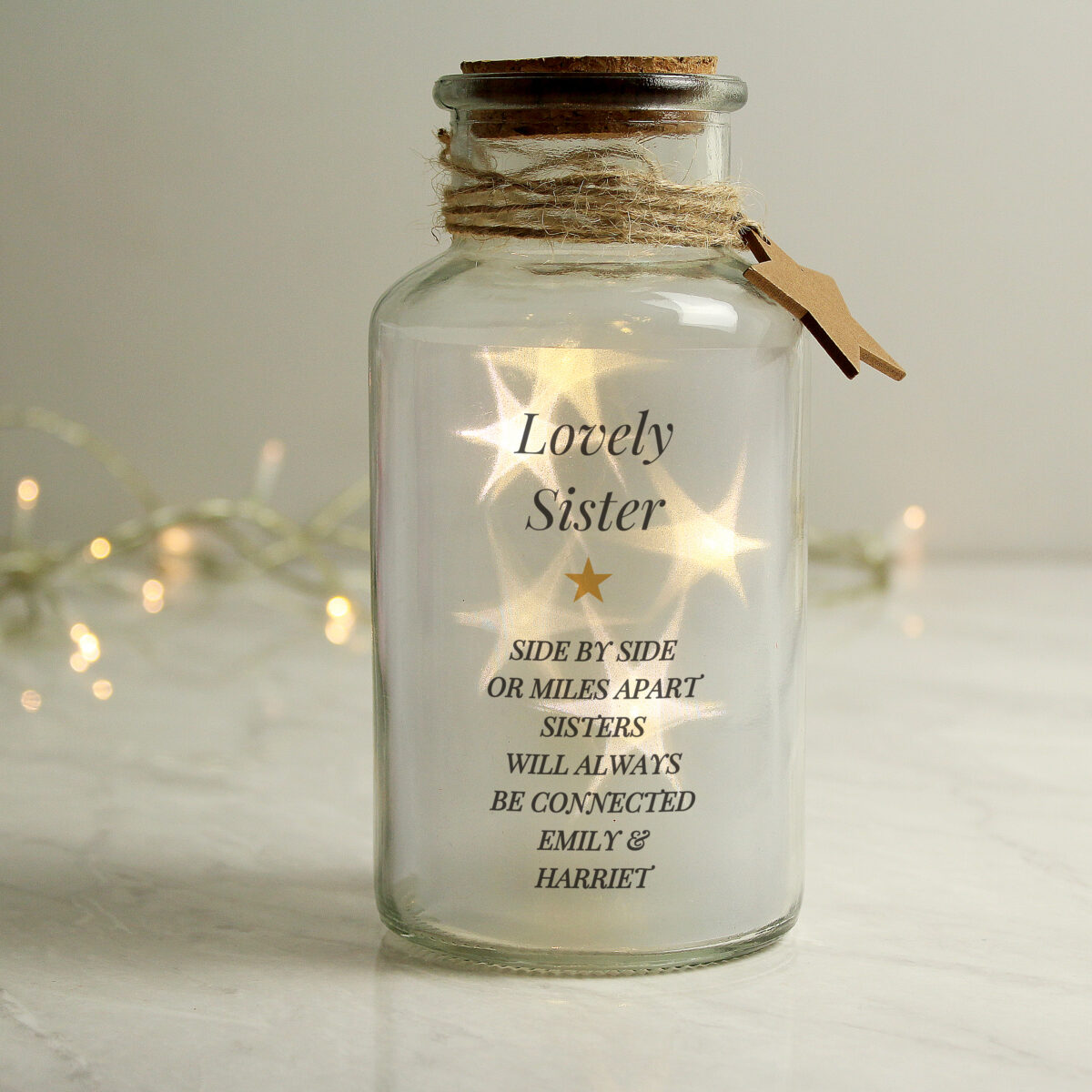 Personalised Free Text LED Glass Jar - Image 5