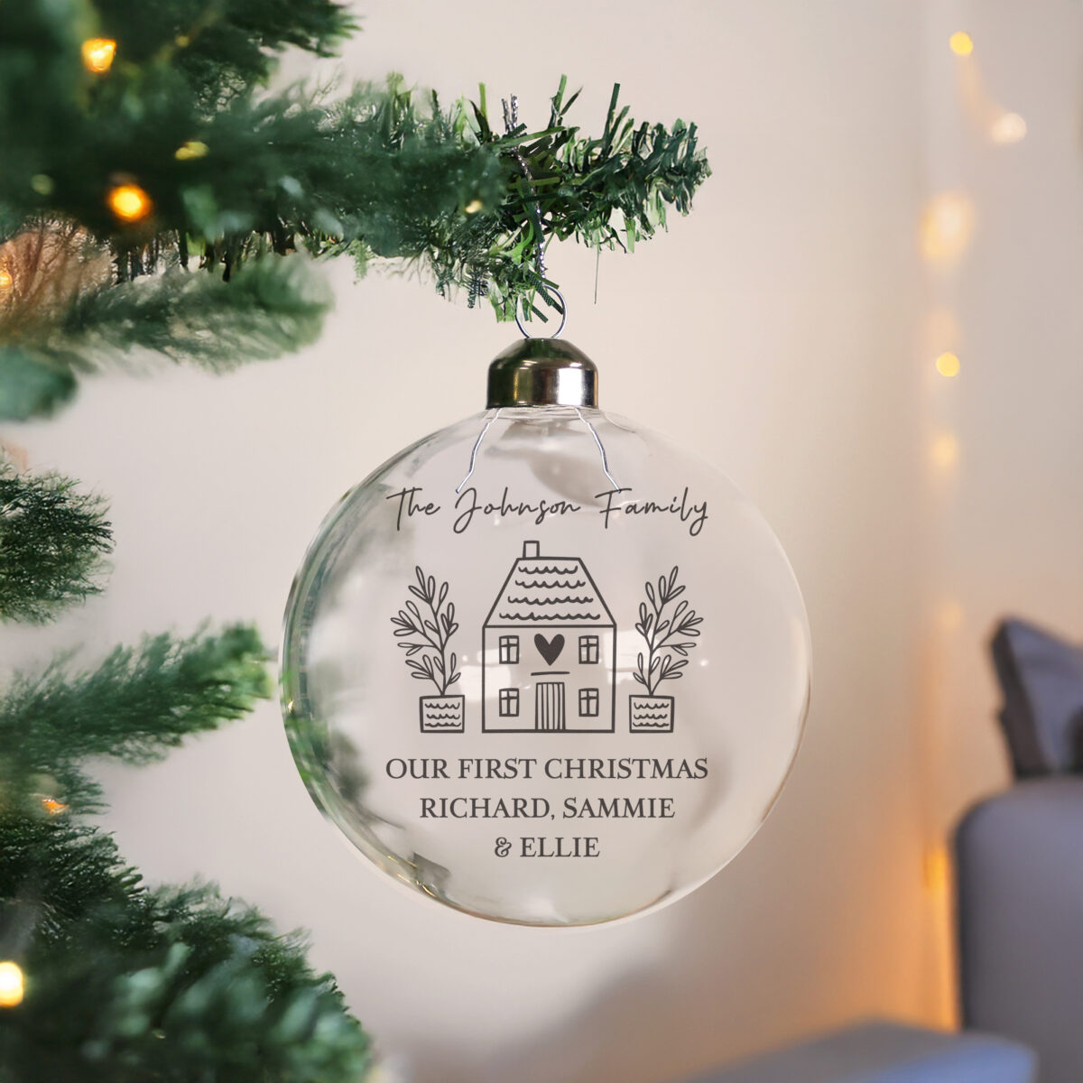 Personalised Home Glass Bauble - Image 2