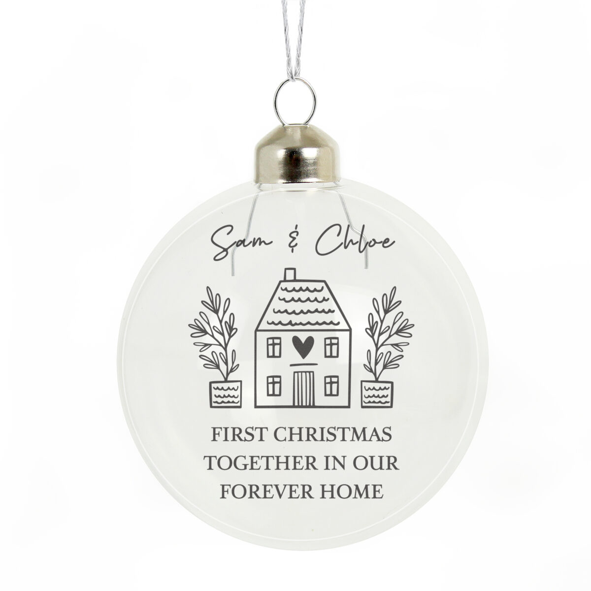 Personalised Home Glass Bauble - Image 3