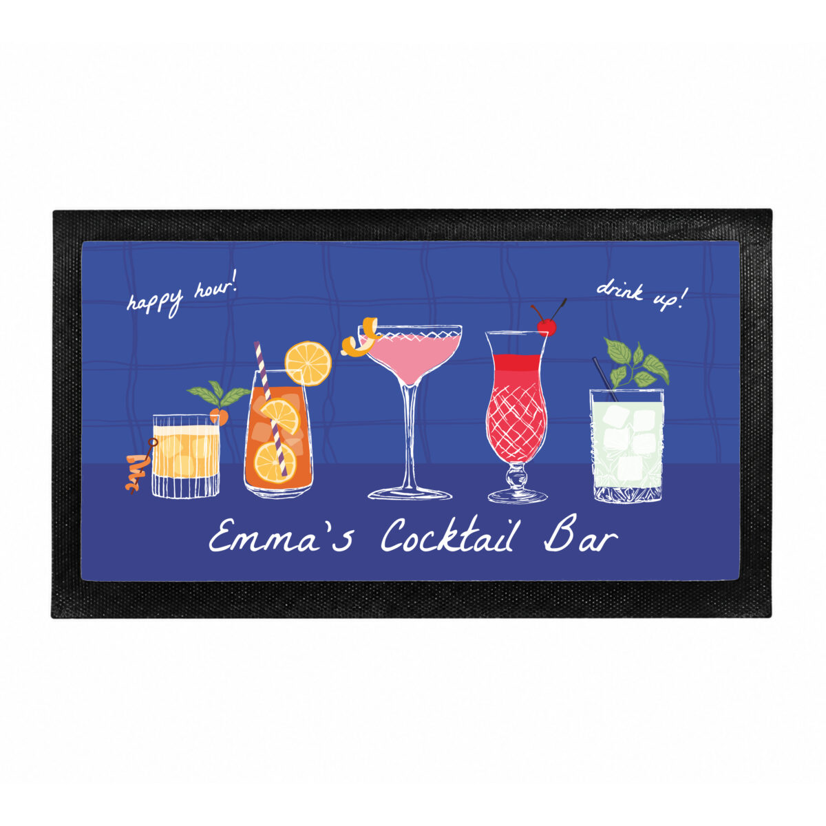 Personalised Cocktail Bar Mat - Image 3