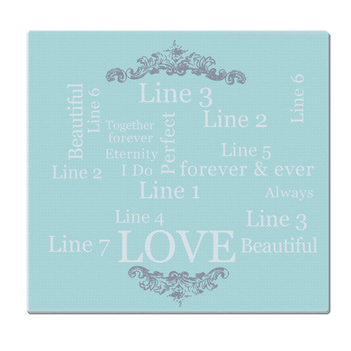 Personalised Typography Glass Chopping Board/Worktop Saver - Image 3