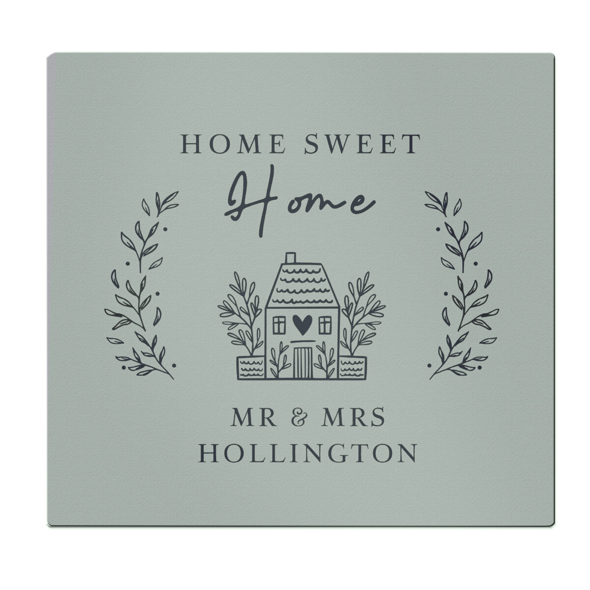 Personalised HOME Glass Chopping Board/Worktop Saver - Image 4