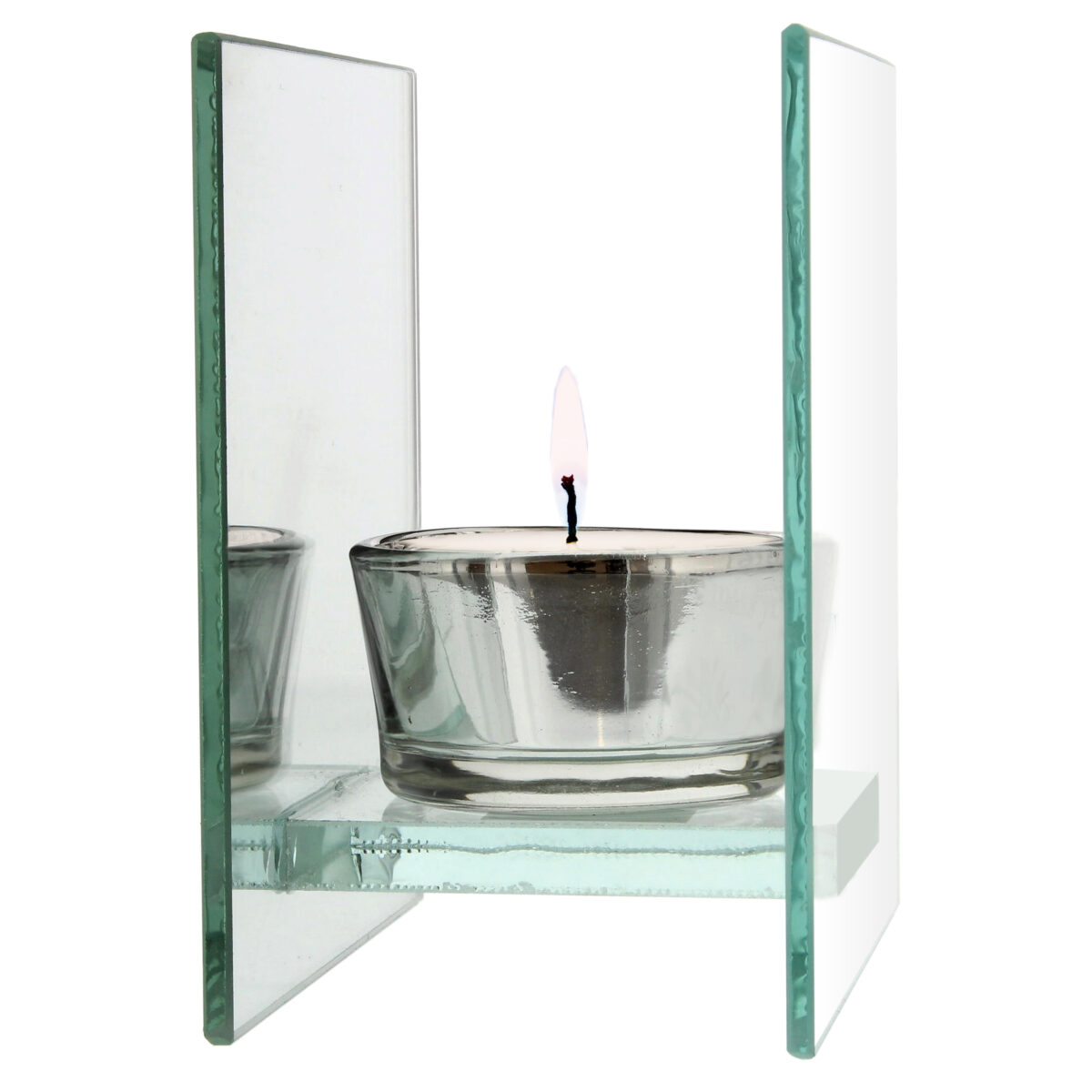 Personalised A Winter's Night Mirrored Glass Tea Light Candle Holder - Image 5