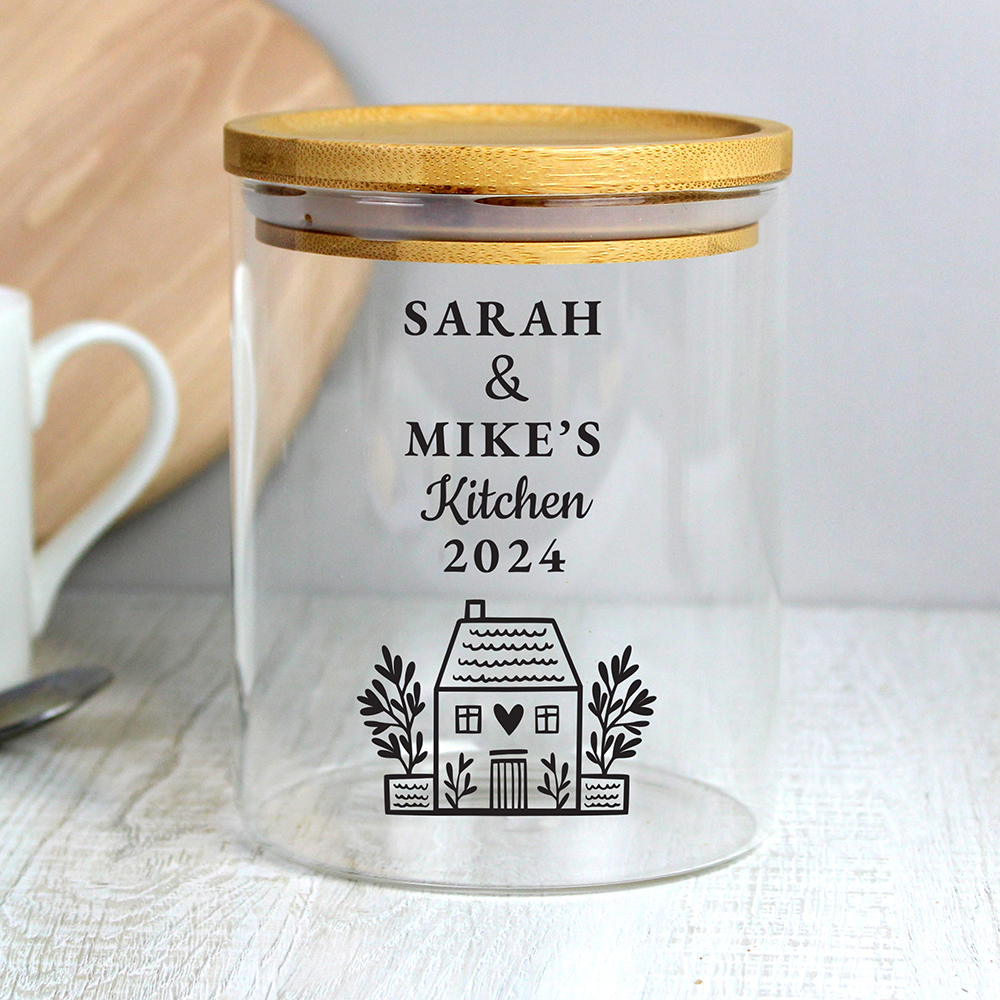Personalised Home Glass Storage Jar - Image 3