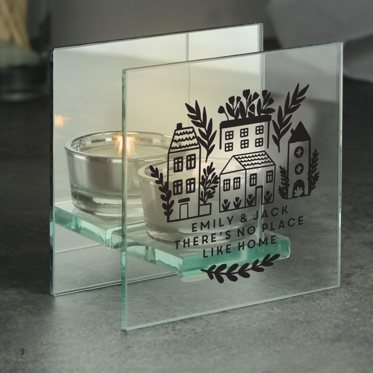 Personalised Home Glass Tealight - Image 2